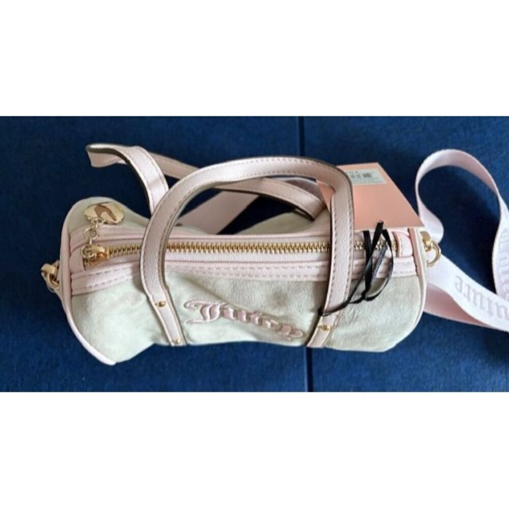 NWT Juicy Couture Queen Of Everything Velour Mini Barrel Bag - Picture 4 of 9